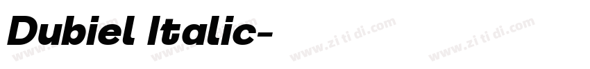 Dubiel Italic字体转换